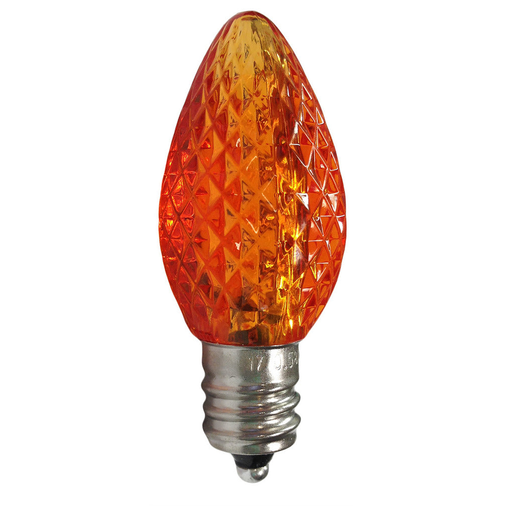 C7 LEDSMD Amber Faceted