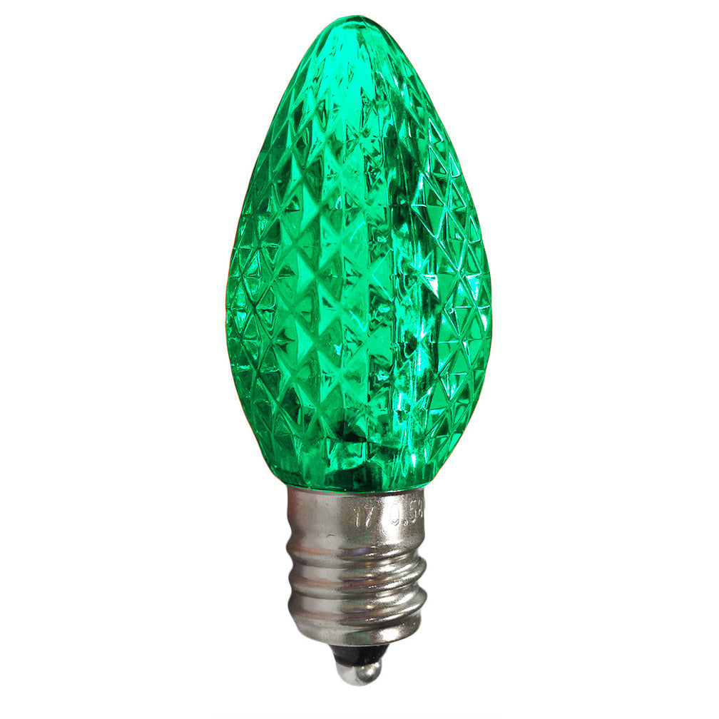 C7 LEDSMD Green Faceted