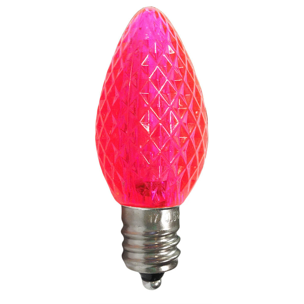 C7 LEDSMD Pink Faceted