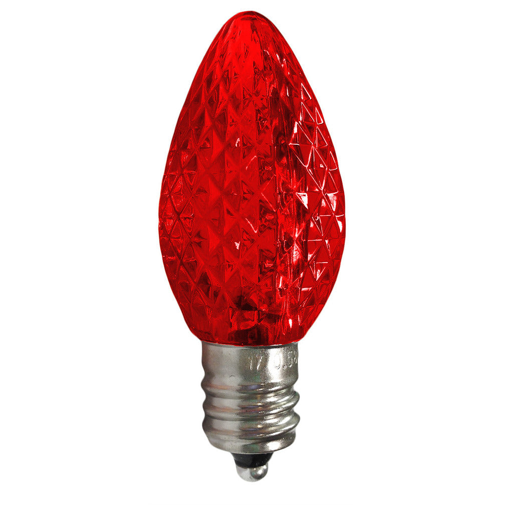 C7 LEDSMD Red Faceted